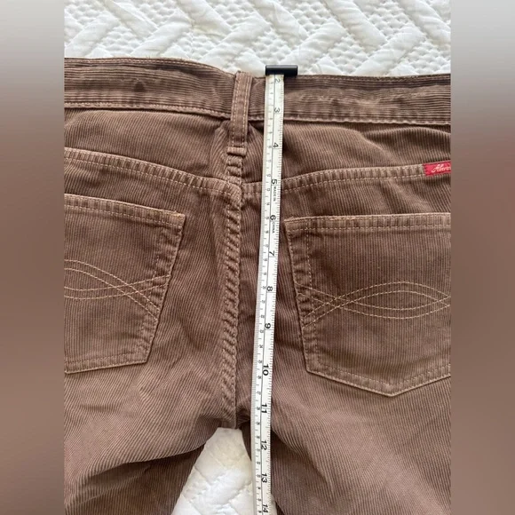 NWT Vtg RED TAG Abercrombie & Fitch Corduroy Flare Pants Y2K Deadstock Brown 2 - Picture 12 of 13